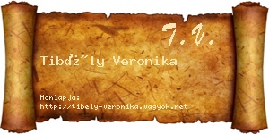 Tibély Veronika névjegykártya
