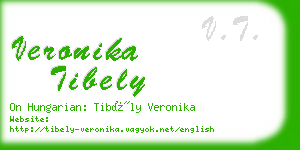 veronika tibely business card